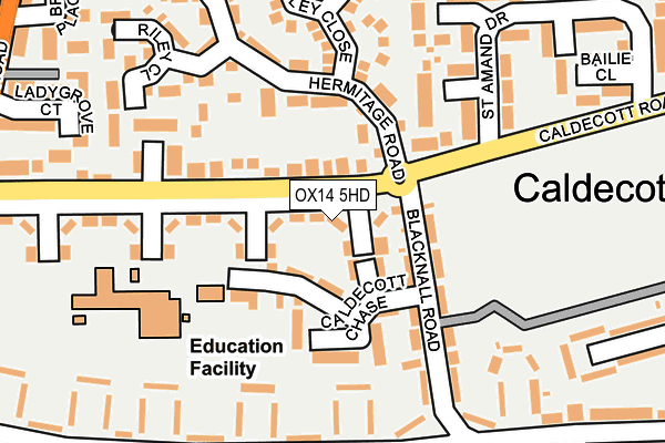 OX14 5HD map - OS OpenMap – Local (Ordnance Survey)