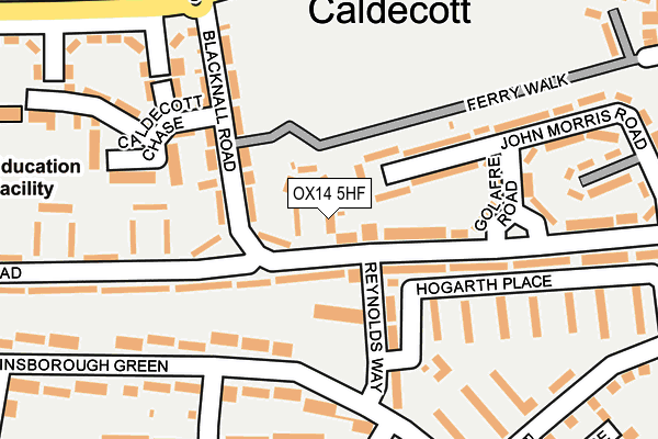 OX14 5HF map - OS OpenMap – Local (Ordnance Survey)