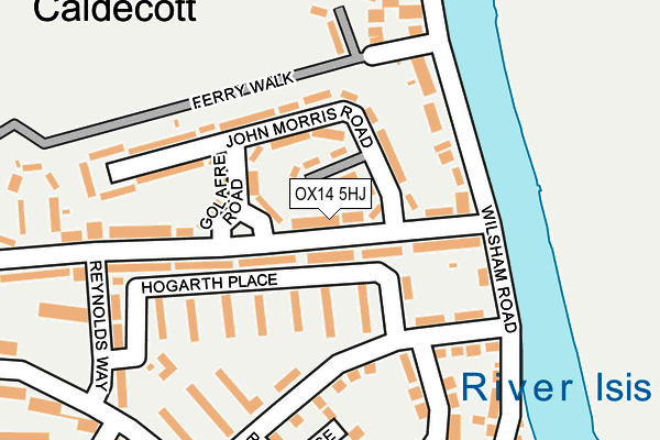 OX14 5HJ map - OS OpenMap – Local (Ordnance Survey)
