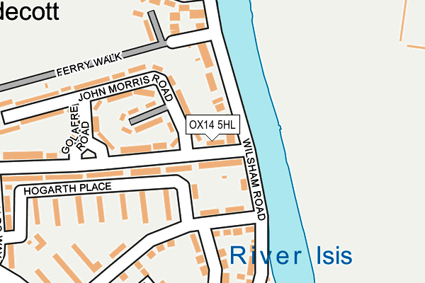 OX14 5HL map - OS OpenMap – Local (Ordnance Survey)