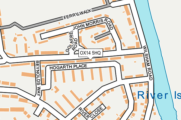 OX14 5HQ map - OS OpenMap – Local (Ordnance Survey)