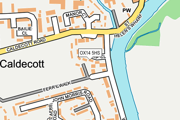 OX14 5HS map - OS OpenMap – Local (Ordnance Survey)