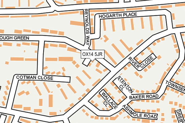 OX14 5JR map - OS OpenMap – Local (Ordnance Survey)