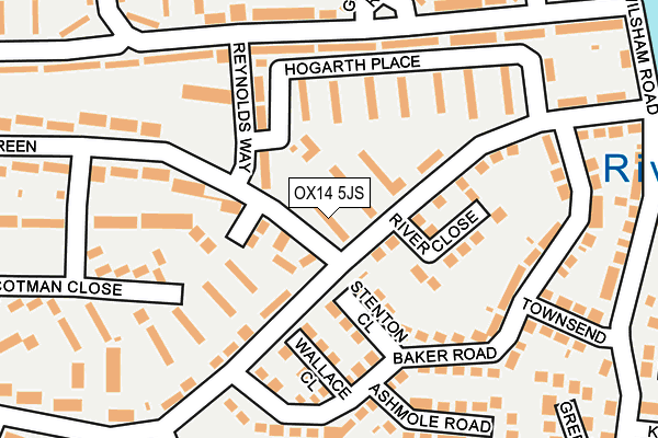 OX14 5JS map - OS OpenMap – Local (Ordnance Survey)