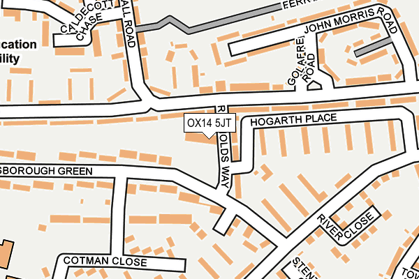 OX14 5JT map - OS OpenMap – Local (Ordnance Survey)