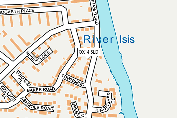 OX14 5LD map - OS OpenMap – Local (Ordnance Survey)