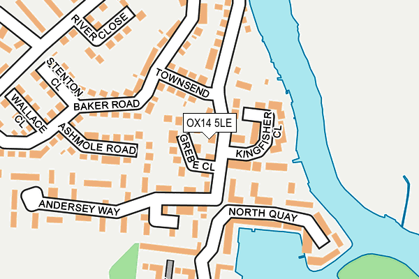 OX14 5LE map - OS OpenMap – Local (Ordnance Survey)