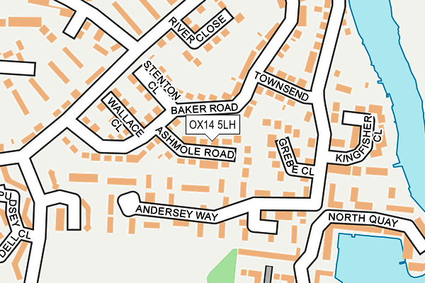 OX14 5LH map - OS OpenMap – Local (Ordnance Survey)
