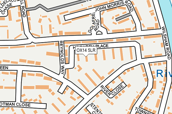 OX14 5LR map - OS OpenMap – Local (Ordnance Survey)