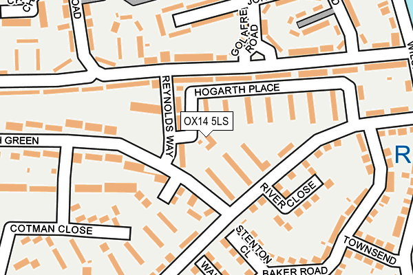 OX14 5LS map - OS OpenMap – Local (Ordnance Survey)