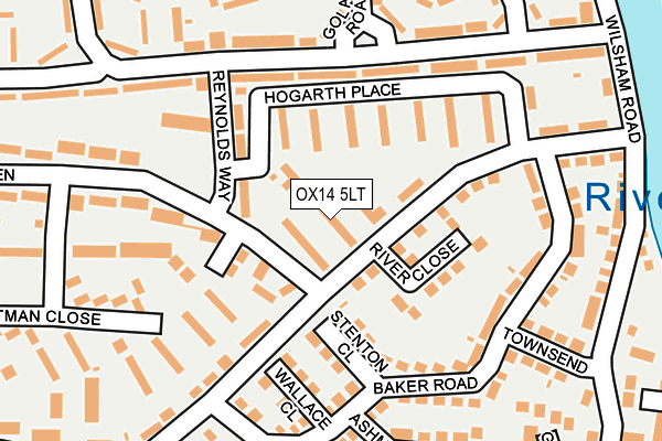 OX14 5LT map - OS OpenMap – Local (Ordnance Survey)