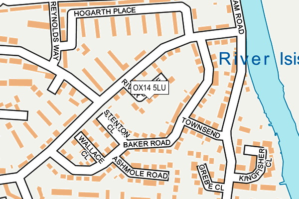 OX14 5LU map - OS OpenMap – Local (Ordnance Survey)