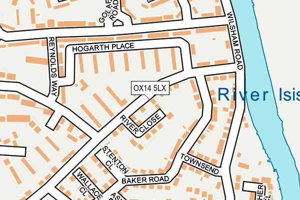 OX14 5LX map - OS OpenMap – Local (Ordnance Survey)