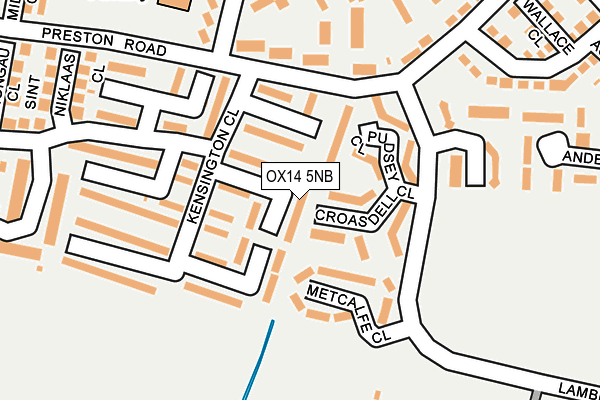 OX14 5NB map - OS OpenMap – Local (Ordnance Survey)