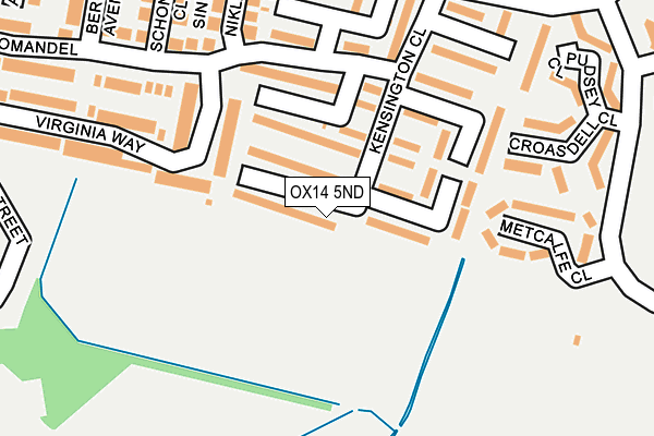 OX14 5ND map - OS OpenMap – Local (Ordnance Survey)