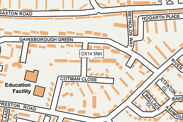 OX14 5NH map - OS OpenMap – Local (Ordnance Survey)