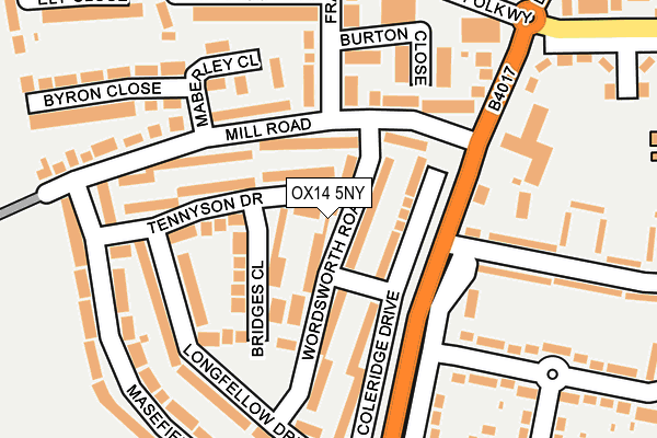 Map of ABINGDON EXTENSIONS LIMITED at local scale