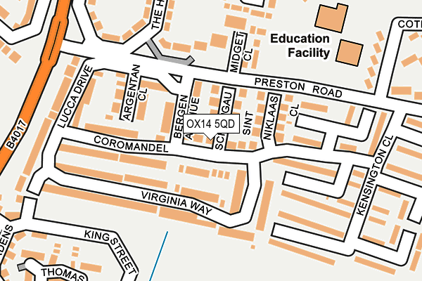 Map of CLEANING O'CLOCK LTD at local scale