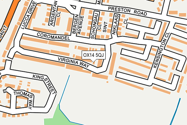 OX14 5QJ map - OS OpenMap – Local (Ordnance Survey)