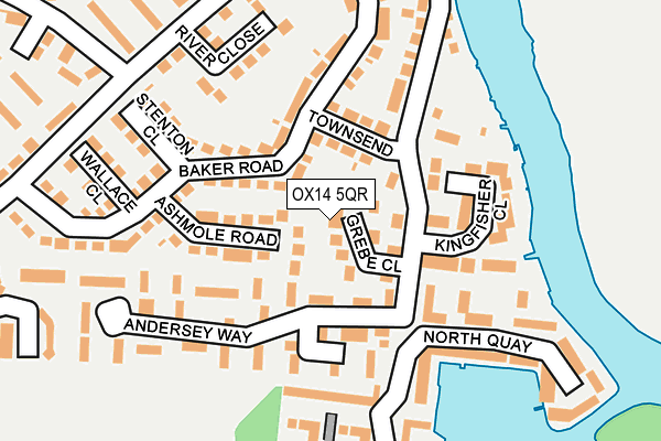 OX14 5QR map - OS OpenMap – Local (Ordnance Survey)