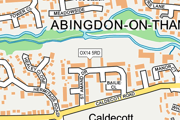 OX14 5RD map - OS OpenMap – Local (Ordnance Survey)