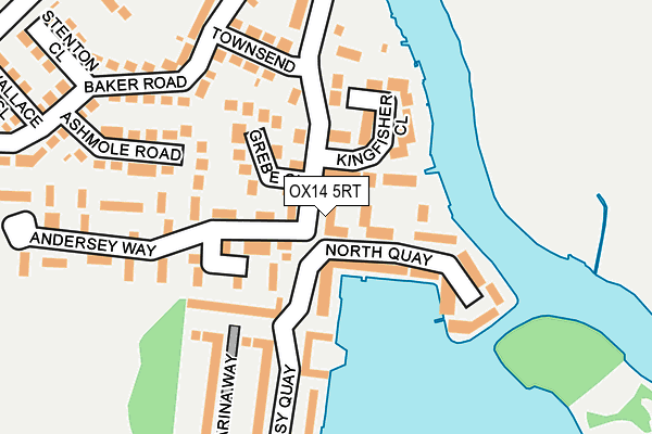 OX14 5RT map - OS OpenMap – Local (Ordnance Survey)