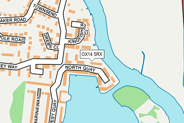 OX14 5RX map - OS OpenMap – Local (Ordnance Survey)