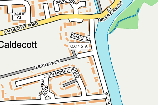 OX14 5TA map - OS OpenMap – Local (Ordnance Survey)