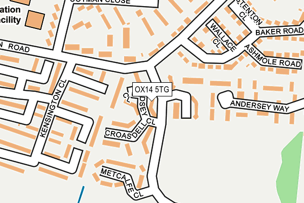 OX14 5TG map - OS OpenMap – Local (Ordnance Survey)