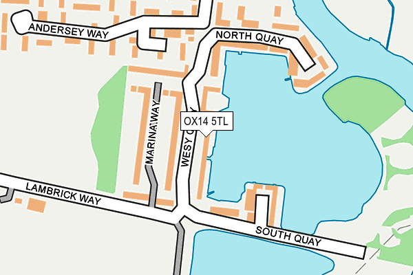 OX14 5TL map - OS OpenMap – Local (Ordnance Survey)