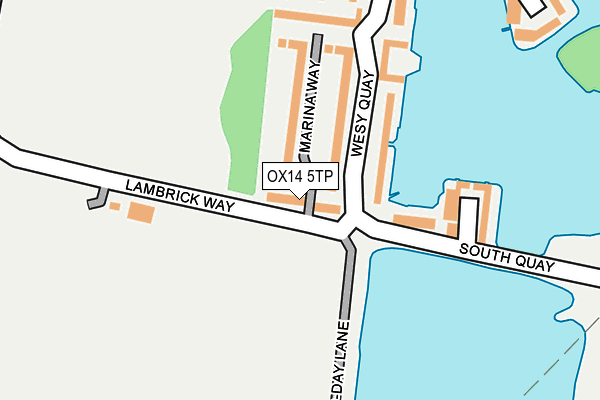OX14 5TP map - OS OpenMap – Local (Ordnance Survey)