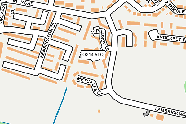OX14 5TQ map - OS OpenMap – Local (Ordnance Survey)