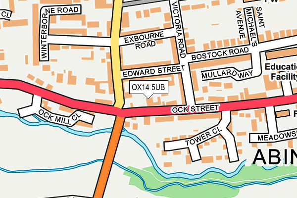 OX14 5UB map - OS OpenMap – Local (Ordnance Survey)