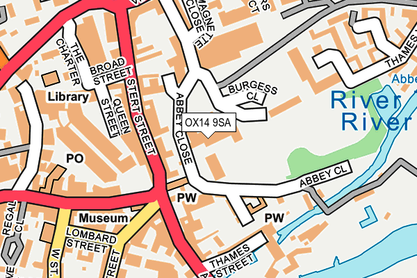 OX14 9SA map - OS OpenMap – Local (Ordnance Survey)