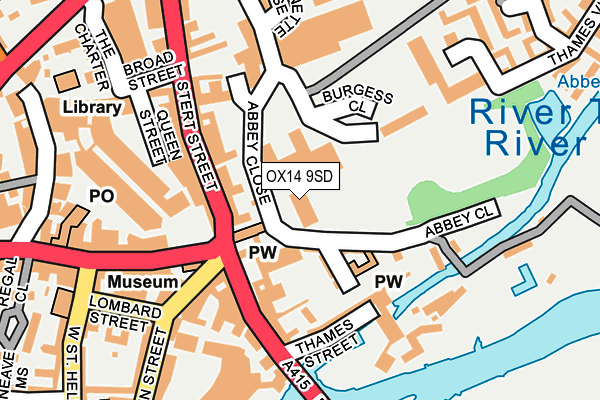OX14 9SD map - OS OpenMap – Local (Ordnance Survey)