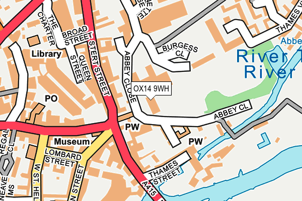 OX14 9WH map - OS OpenMap – Local (Ordnance Survey)