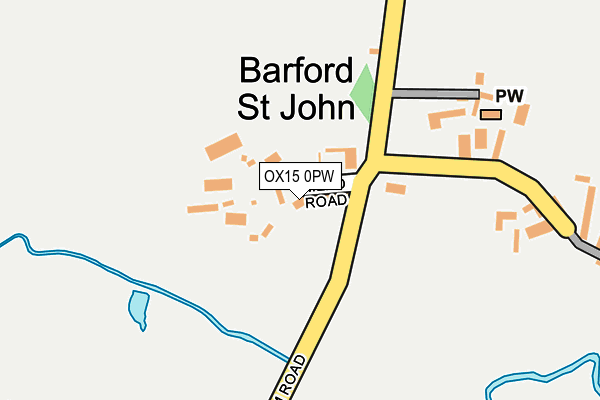 OX15 0PW map - OS OpenMap – Local (Ordnance Survey)