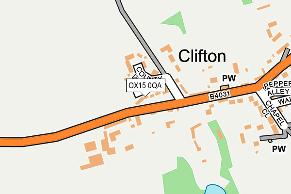 OX15 0QA map - OS OpenMap – Local (Ordnance Survey)