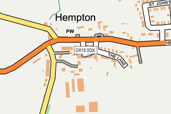 OX15 0QX map - OS OpenMap – Local (Ordnance Survey)