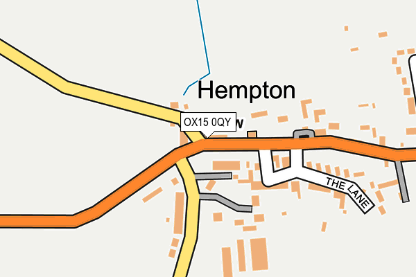 OX15 0QY map - OS OpenMap – Local (Ordnance Survey)