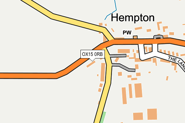 OX15 0RB map - OS OpenMap – Local (Ordnance Survey)