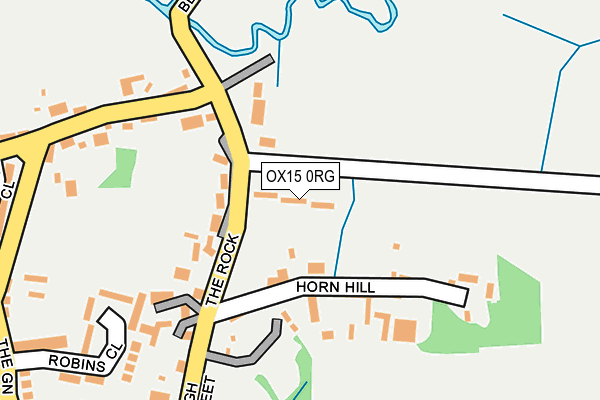 OX15 0RG map - OS OpenMap – Local (Ordnance Survey)