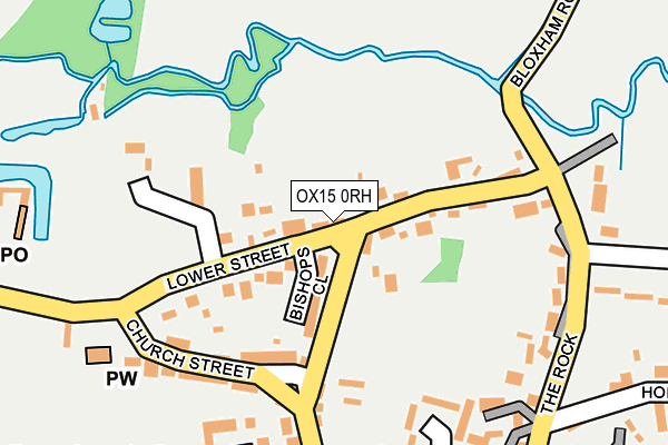 OX15 0RH map - OS OpenMap – Local (Ordnance Survey)