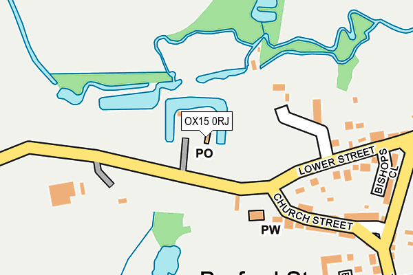 OX15 0RJ map - OS OpenMap – Local (Ordnance Survey)