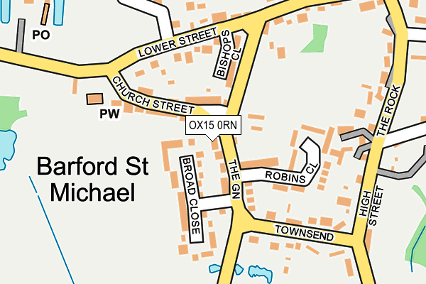 OX15 0RN map - OS OpenMap – Local (Ordnance Survey)