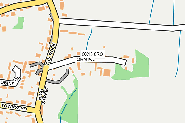 OX15 0RQ map - OS OpenMap – Local (Ordnance Survey)