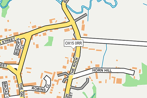 OX15 0RR map - OS OpenMap – Local (Ordnance Survey)