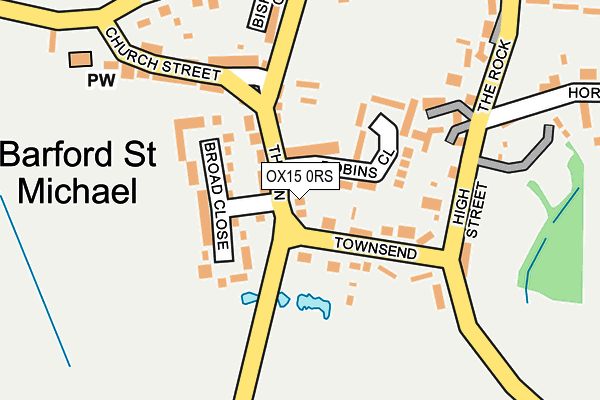 OX15 0RS map - OS OpenMap – Local (Ordnance Survey)