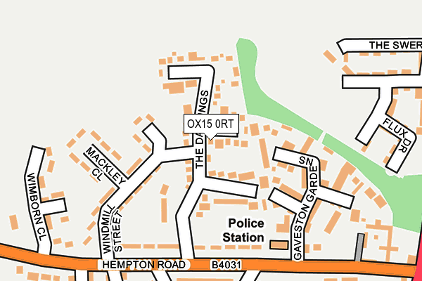 OX15 0RT map - OS OpenMap – Local (Ordnance Survey)