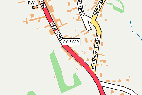OX15 0SR map - OS OpenMap – Local (Ordnance Survey)